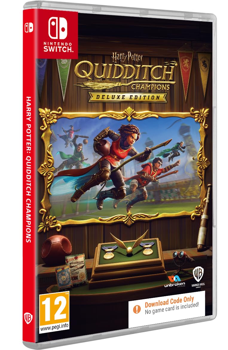 Harry Potter: Quidditch Champions Deluxe Edition - Nintendo Switch Digital Download Code | Wizarding World Adventure Game for Kids & Adults | Perfect for Family Game Nights & Harry Potter Fans