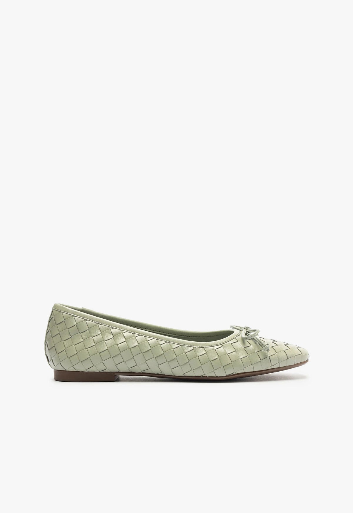 Arissa Women's Woven Leather Ballet Flats - Comfortable Slip-On Loafers for Work, Travel & Casual Outfits