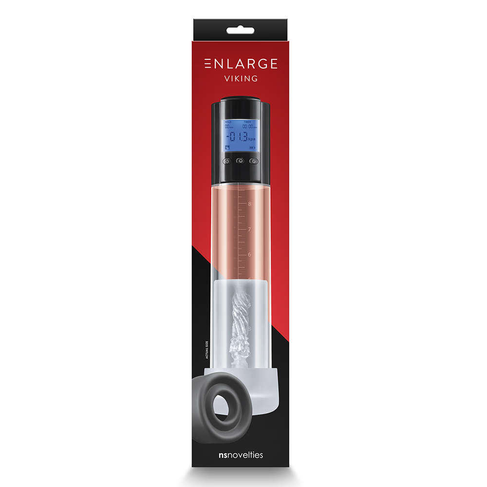 Viking Programmable LCD Penis Pump - Electric Male Enhancement & Masturbation Device for Stronger Erections - Perfect for Solo Play & Couples Intimacy