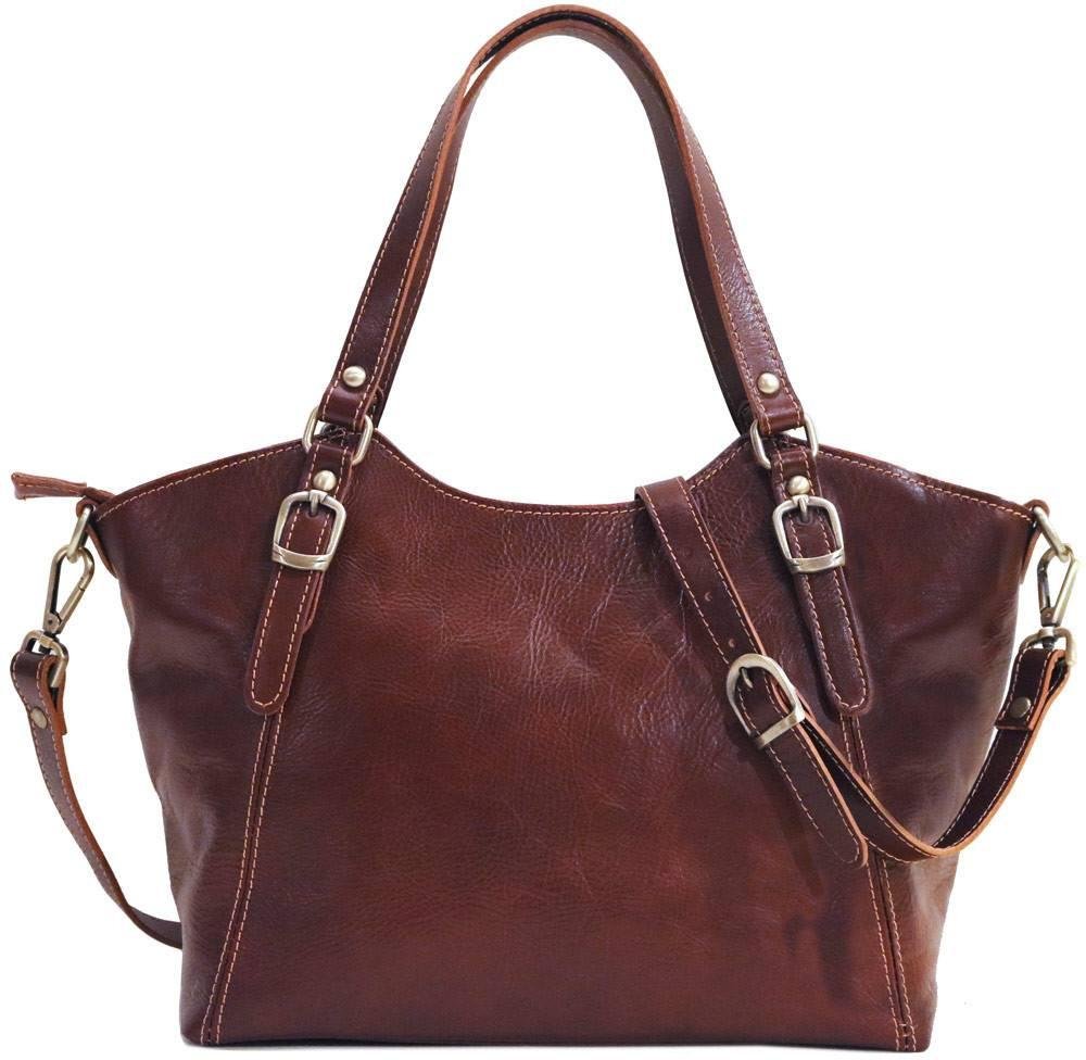 Floto Ischia Genuine Leather Shoulder Bag for Women - Stylish Crossbody Purse & Handbag - Perfect for Work, Travel, and Everyday Use
