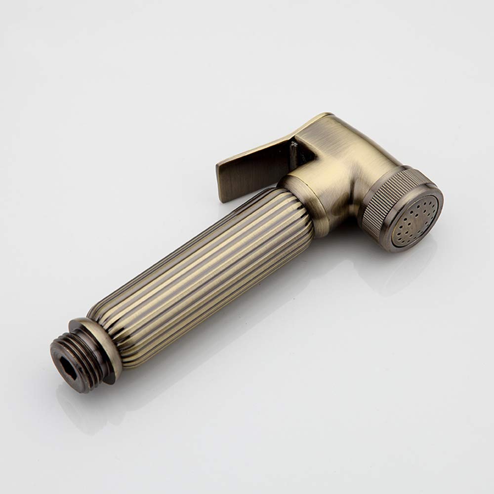 Brass Bidet Sprayer Set - Portable Cloth Diaper Washer & Wall Mounted Shower Sprayer with Single Handle for Toilet Cleaning & Personal Hygiene (Bronze) - Perfect for Bathroom Hygiene, Baby Care & Eco-Friendly Cleaning