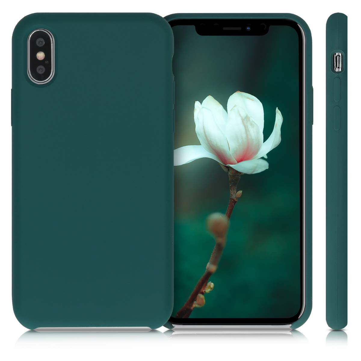 kwmobile TPU Silicone Phone Case for Apple iPhone X - Soft Protective Cover in Turquoise Green | Perfect for Everyday Use, Work & Travel Protection