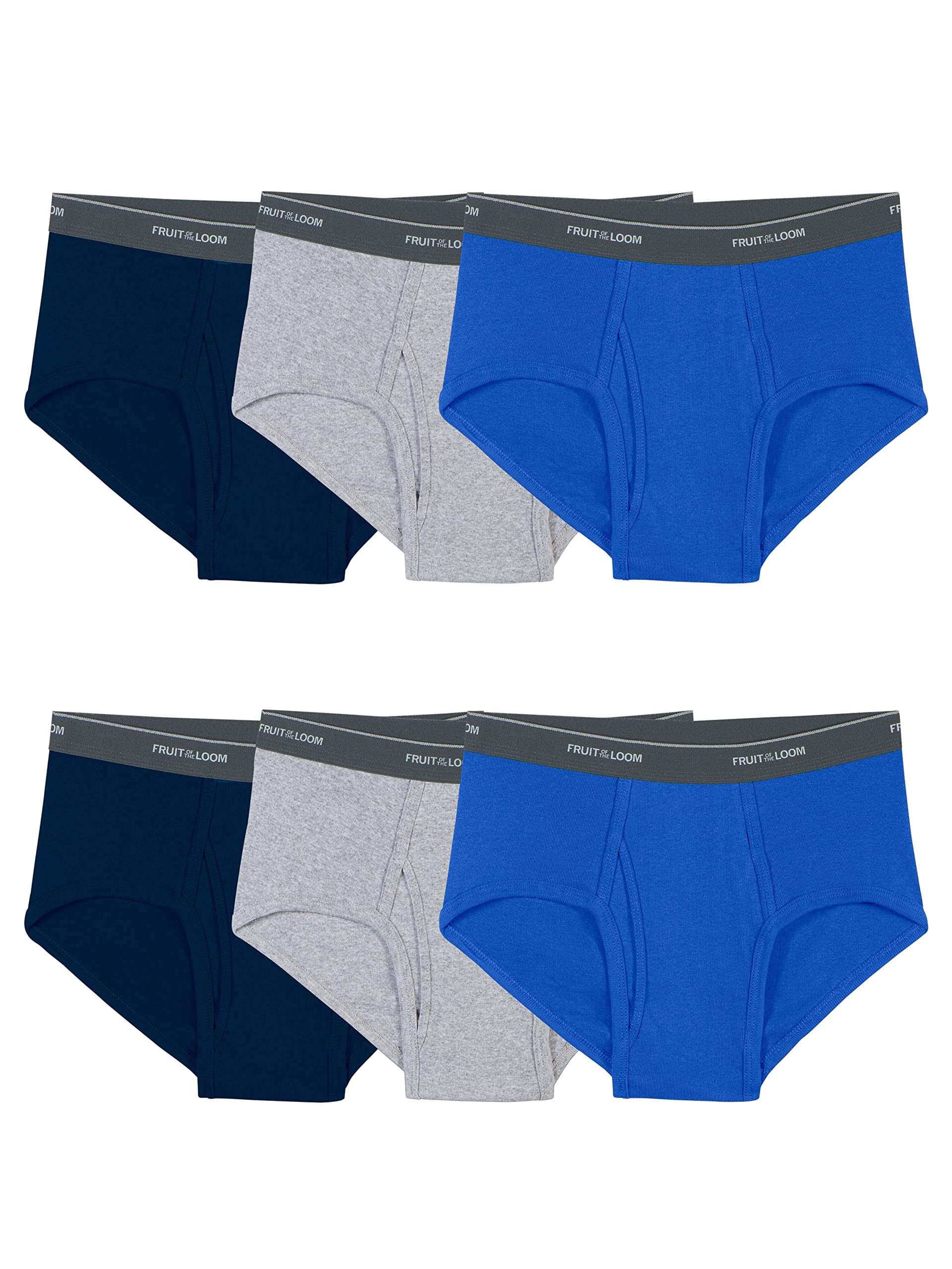 Fruit of the Loom Men's Cotton Underwear Briefs - Soft Tag-Free Moisture Wicking Underwear Multipack (Assorted Colors) - Comfortable Everyday Wear for Work, Gym & Travel