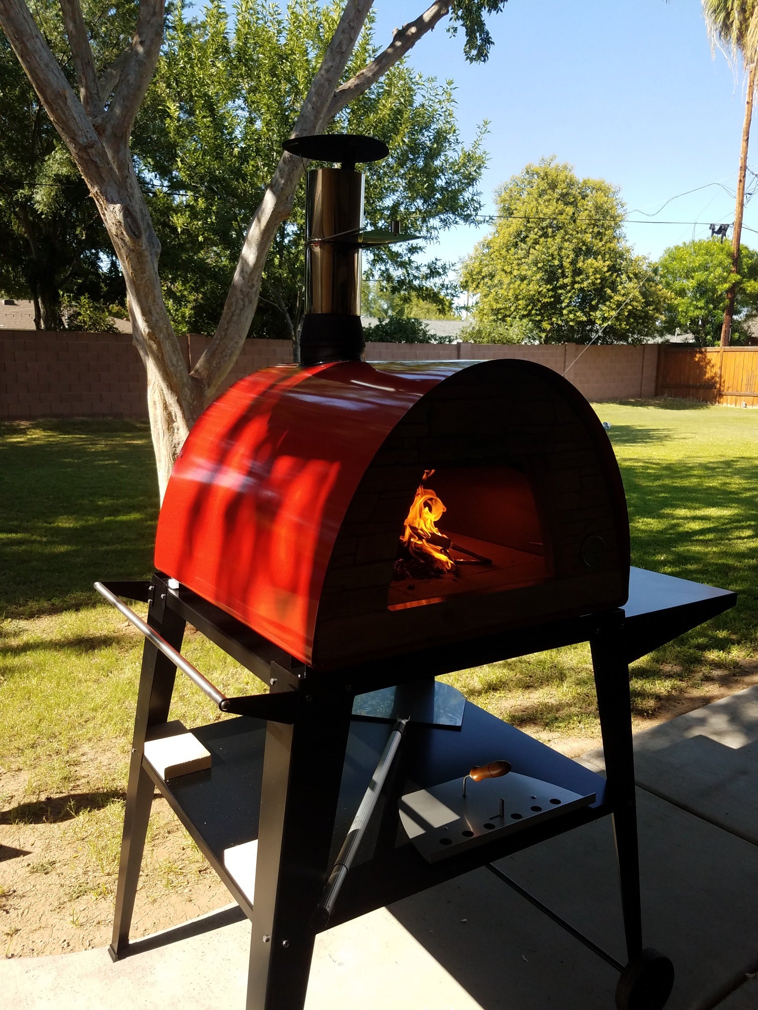 Maximus Red Portable Pizza Oven - Best Seller for Outdoor Cooking, Camping, and Backyard Parties