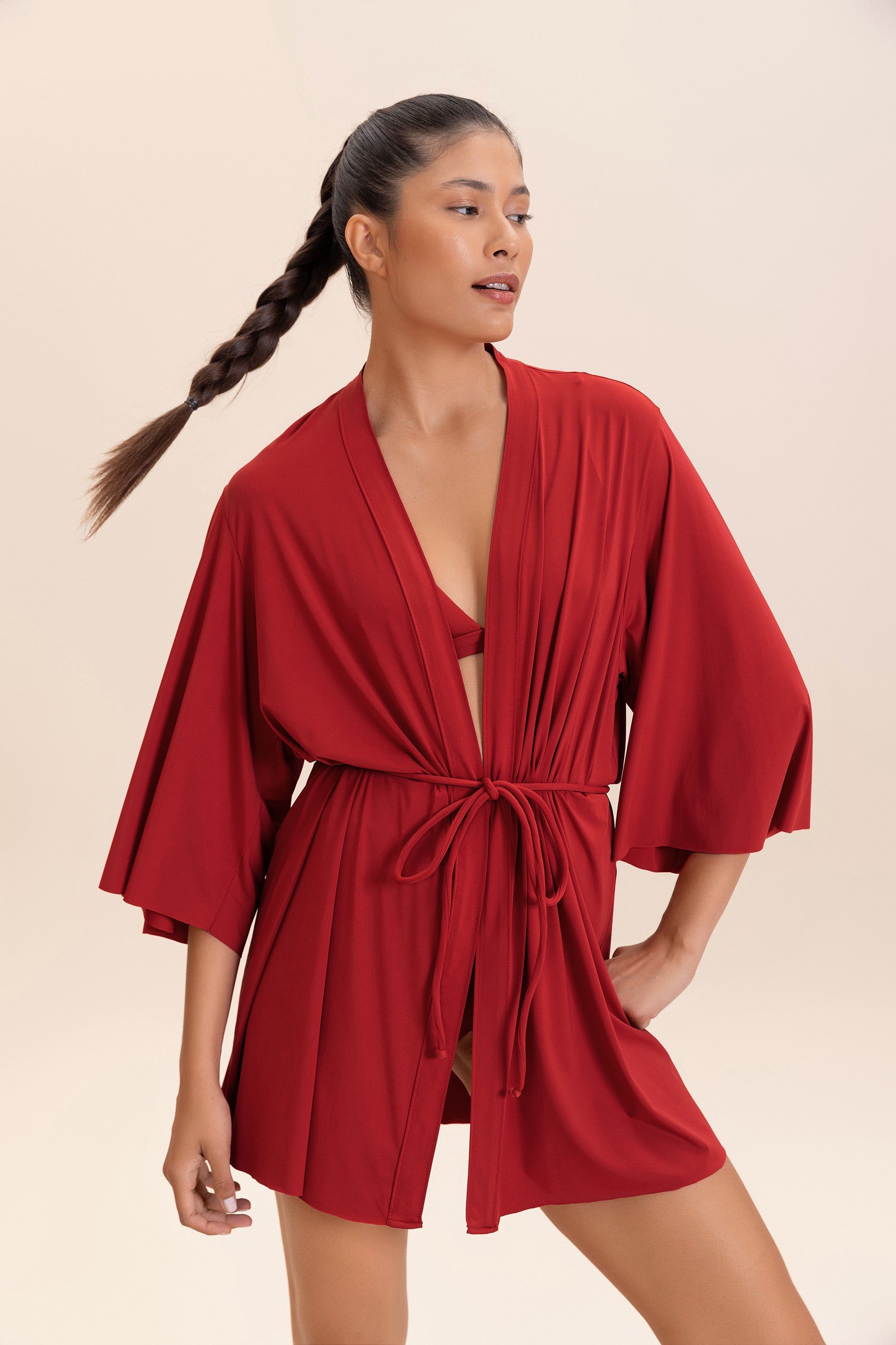 Stylish Wide Kimono Robe for Women - Soft & Comfortable Japanese Loungewear - Perfect for Spa, Yoga, and Relaxation at Home