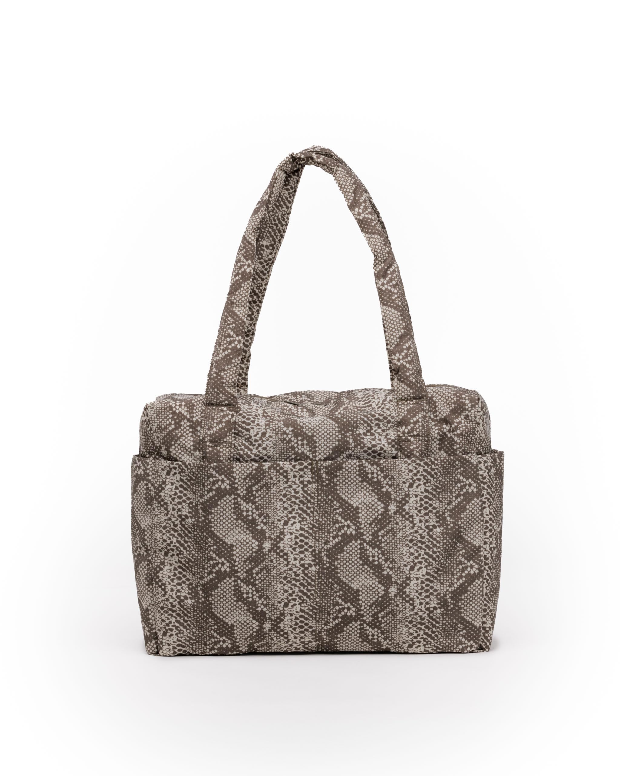 BAGGU Small Cloud Carry-On Luggage - Lightweight Snakeskin Design for Travel & Weekend Getaways | Perfect for Airplane, Train & Business Trips