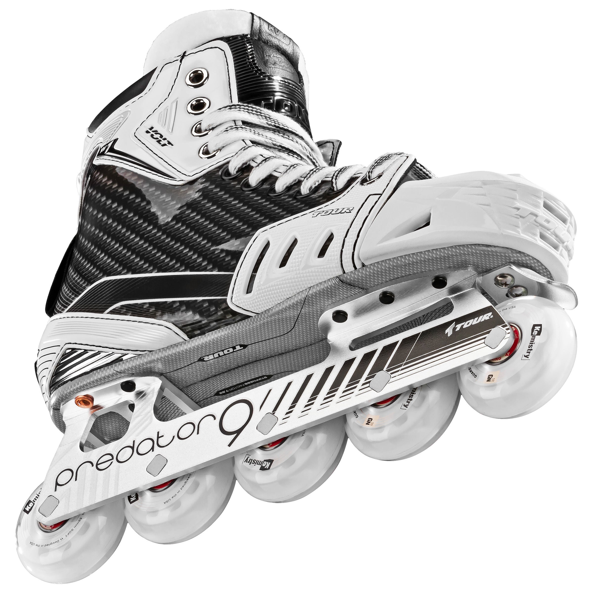 Volt KV1 Goalie Roller Hockey Skates - Professional Inline Goalie Skates for Ice Hockey Players - Perfect for Rink, Street & Tournament Play