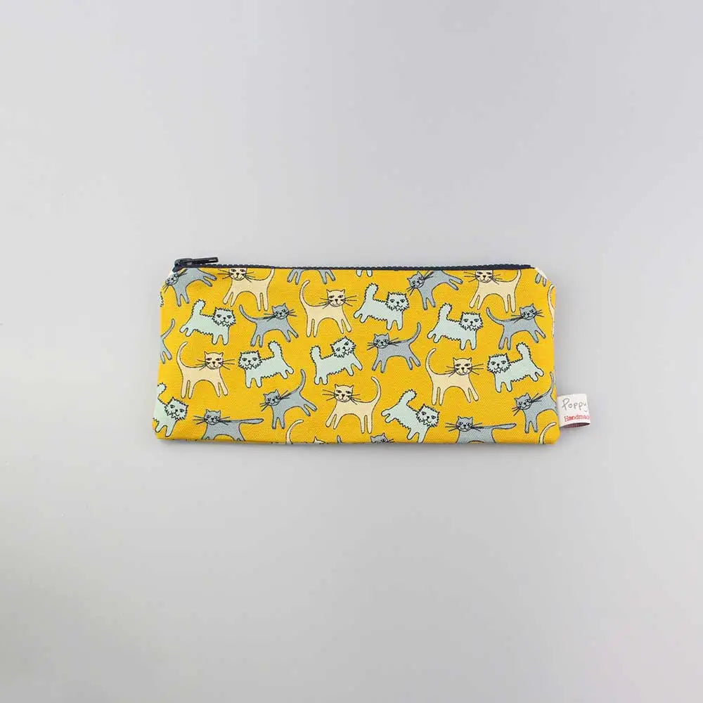 Cute Cat Shaped Pencil Case for School & Office - Kawaii Stationery Organizer for Kids & Adults - Perfect for Back to School Supplies, Work Desk & Art Storage