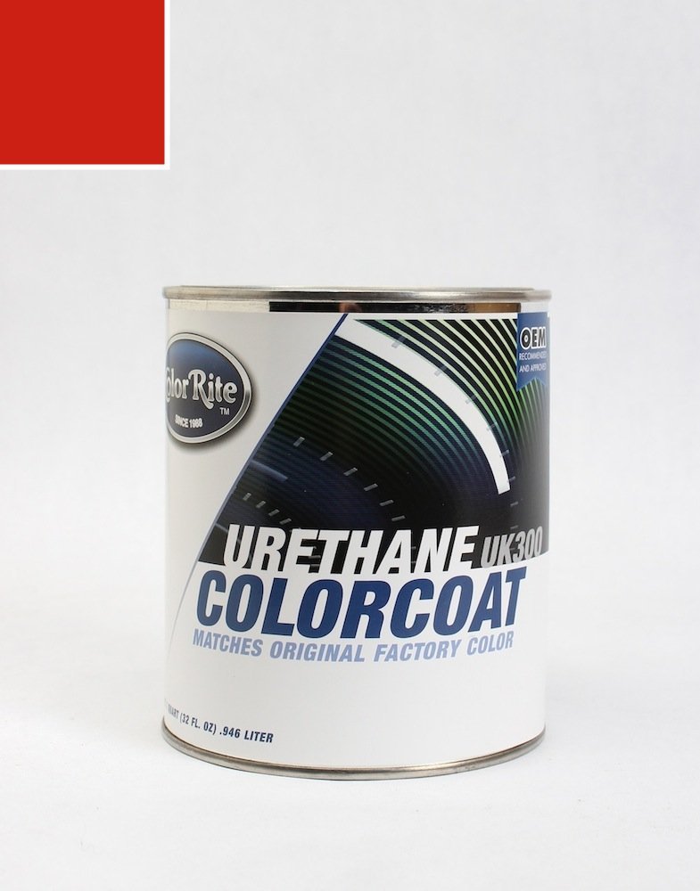 ColorRite Quart Dodge Truck Automotive Touch Up Paint - Dodge Truck Red 1418 (1968) Color Only Package - Perfect for Scratches, Chips & Minor Repairs on Dodge Truck Body Panels
