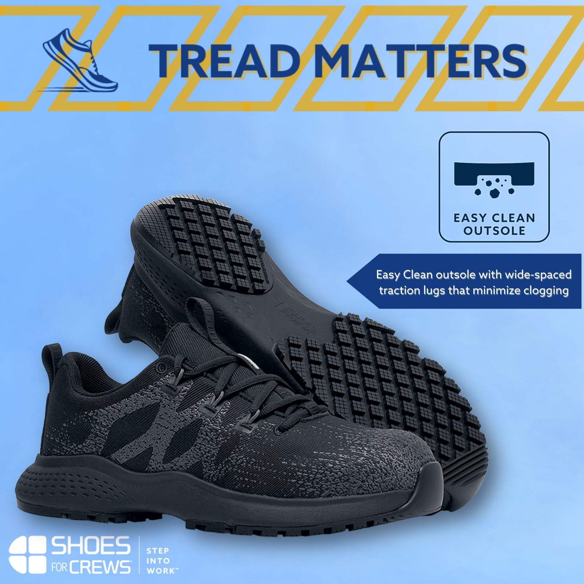 Women's Heather II Nano Composite Toe (NCT) Slip Resistant Work Shoes - Water Resistant Black Size 7 | Ideal for Restaurant, Healthcare & Industrial Workers