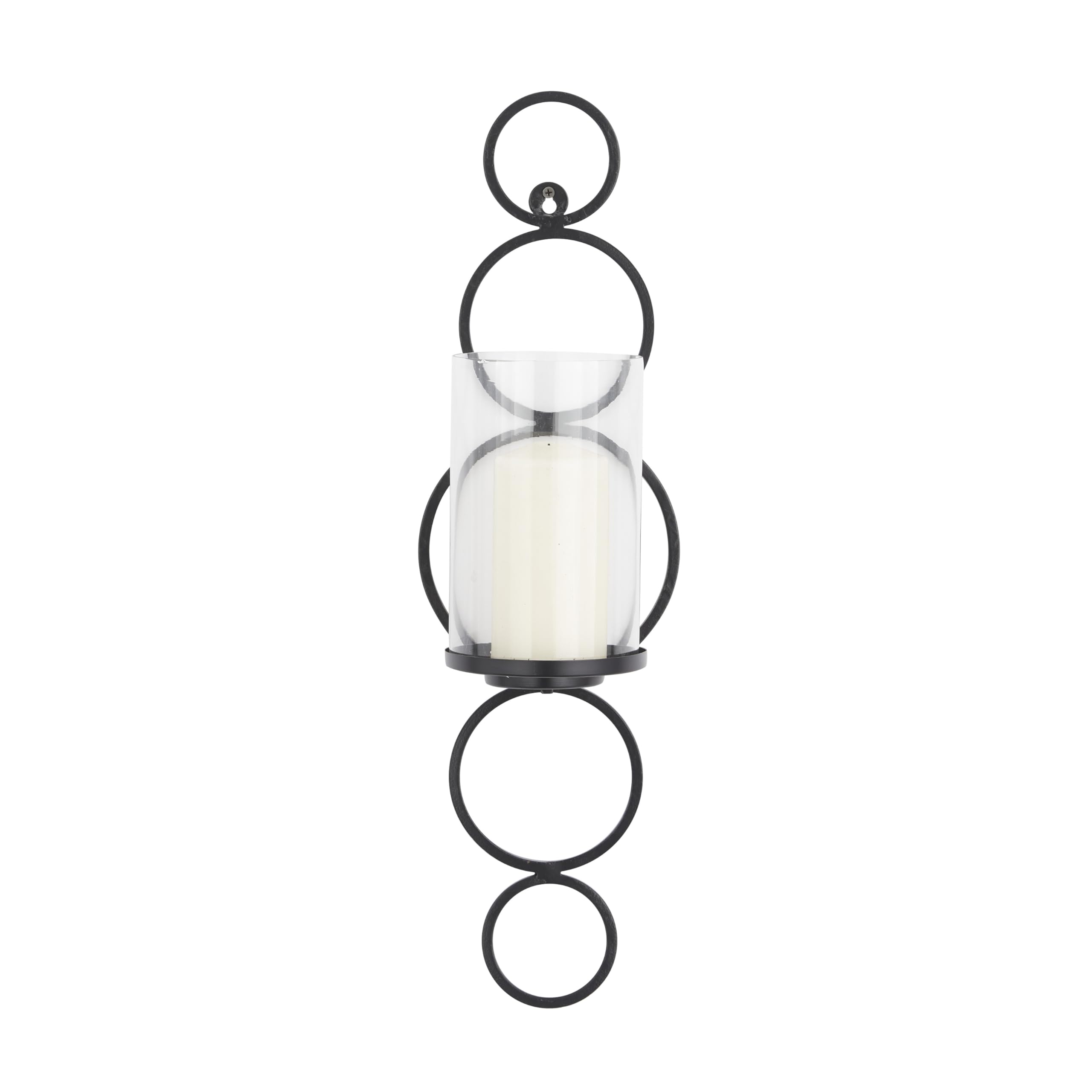CosmoLiving by Cosmopolitan Black Metal Wall Sconce - 7