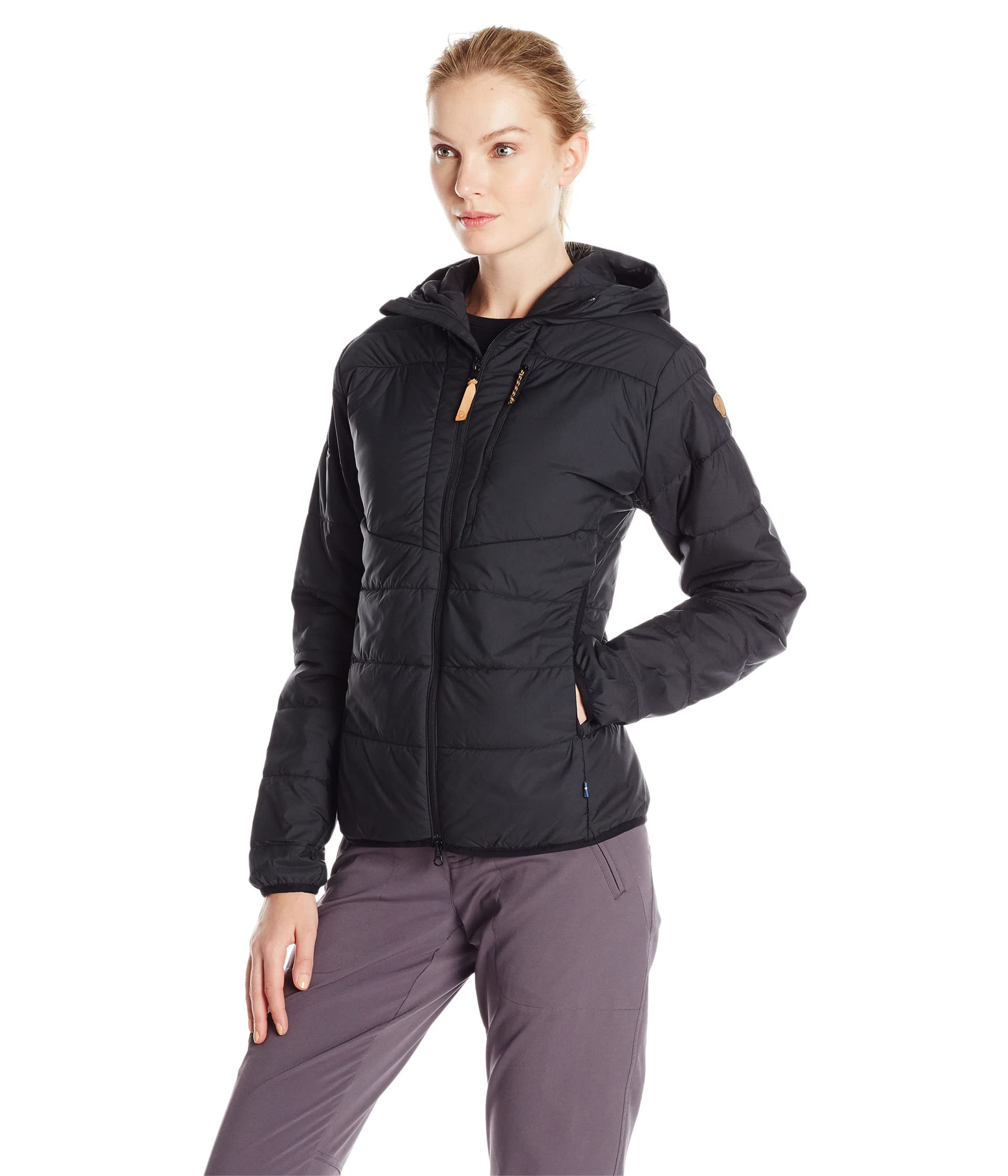Fjallraven Women's Keb Padded Hoodie - Lightweight Water-Resistant Fleece Jacket for Hiking & Outdoor Adventures