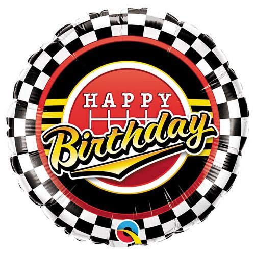 LOONBALLOON 18-inch Checkered Pattern Birthday Balloons for Men - Perfect for His Birthday Party Decorations, Anniversary Celebrations & Special Occasions