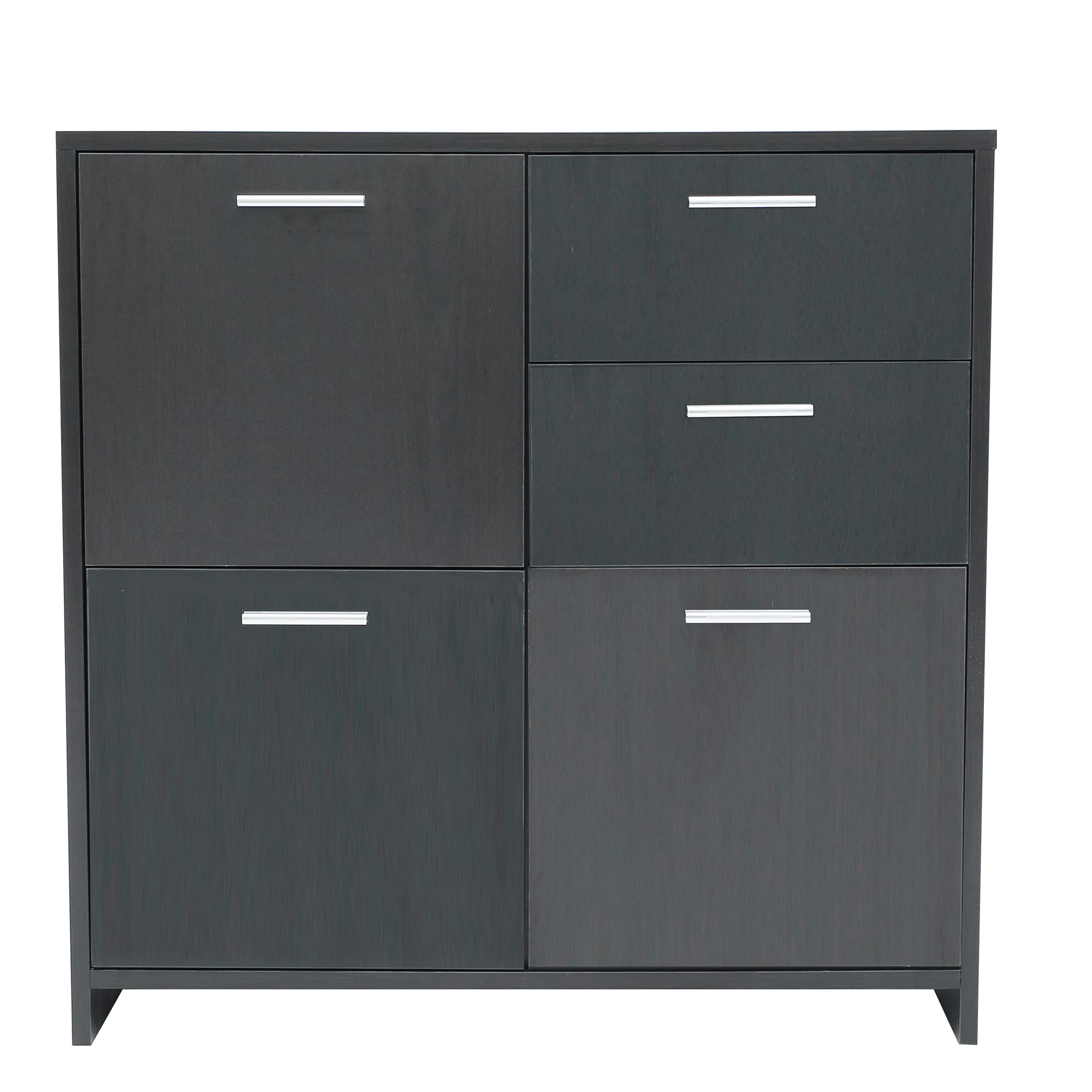 2-Drawer & 3-Side Storage Cabinet - 30.3