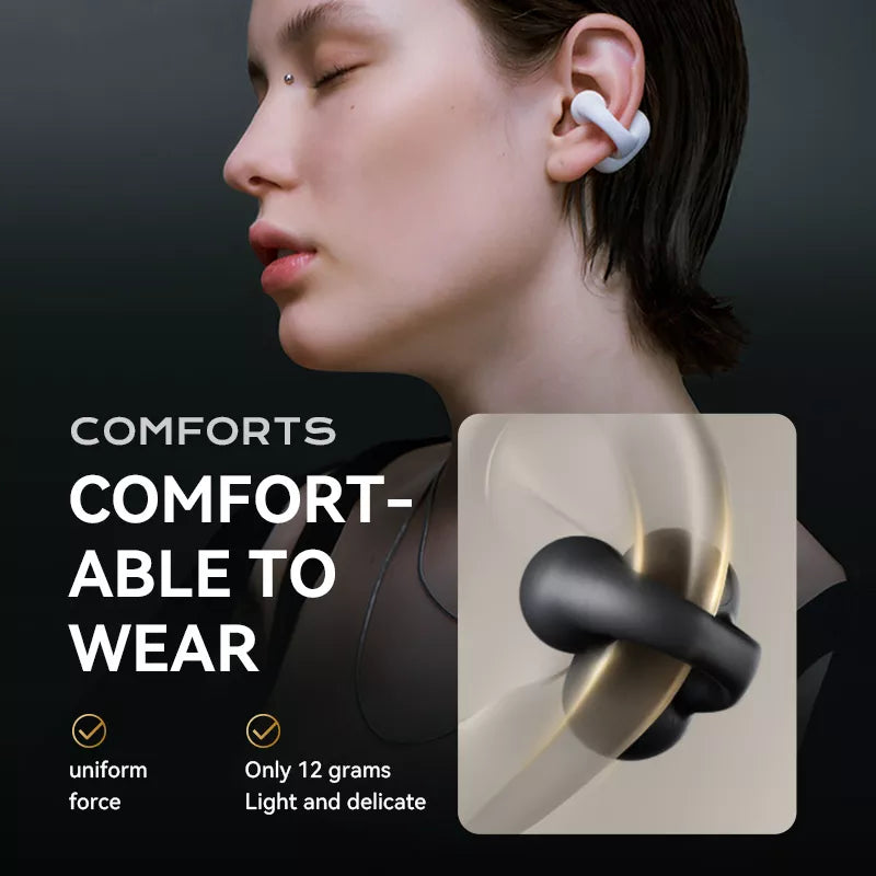 Sanag Z50S Wireless Bluetooth Ear Clip Headphones with Air Conduction Technology - Perfect for Running, Cycling, and Outdoor Sports