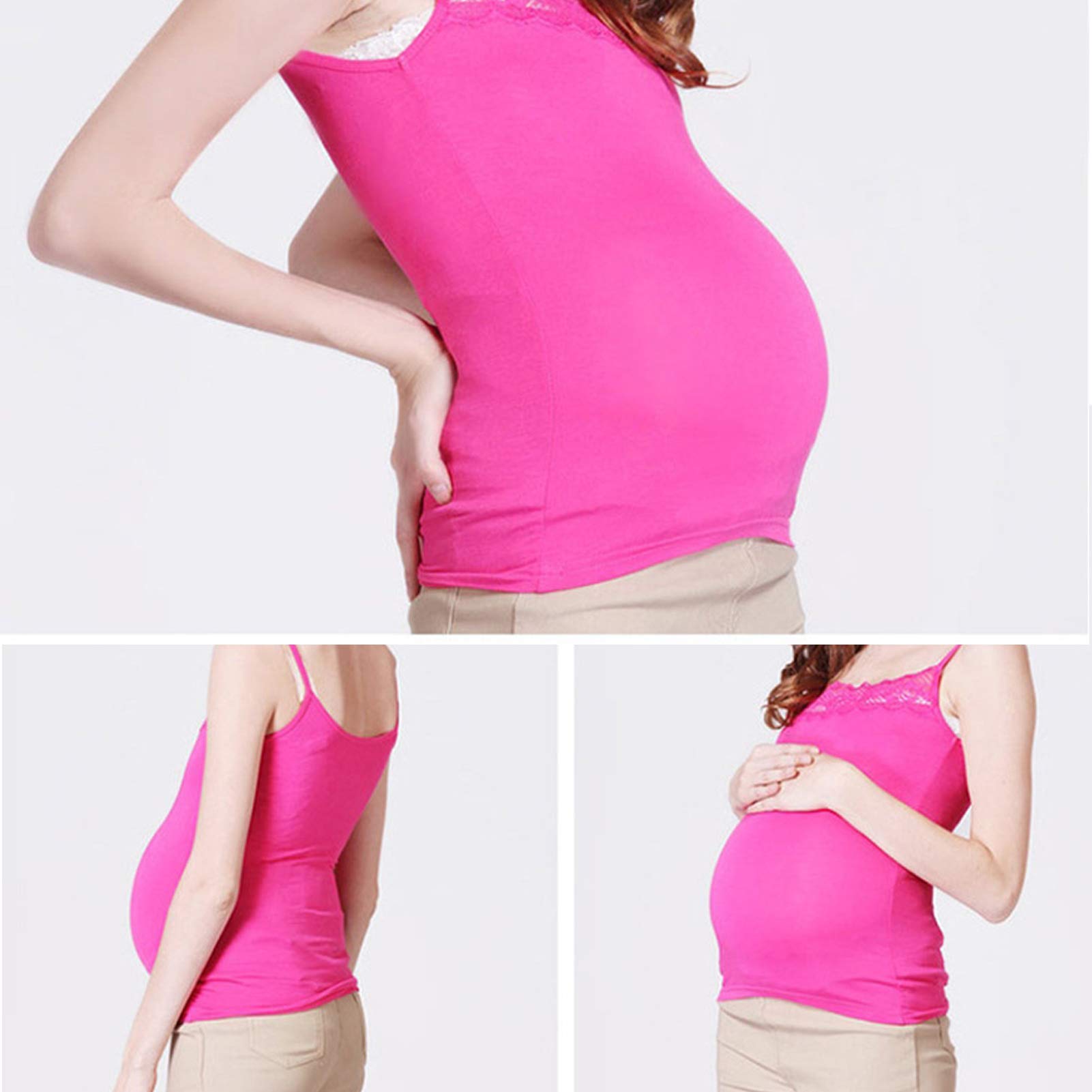 Zerodis Realistic Fake Pregnancy Belly - Soft Silicone Maternity Belly Bump with Adjustable Straps for Photography, Acting, Cosplay & Halloween Costumes (2-4 Months Size) - Perfect for Movie Props, Gender Reveals & Prank Gifts