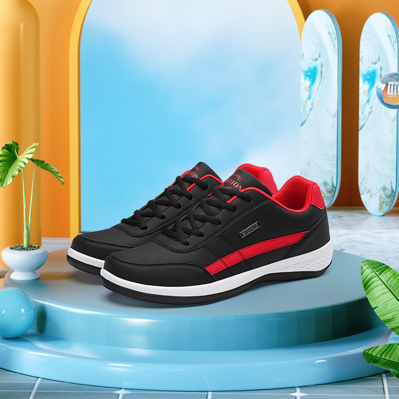 **Men's Ergonomic Running Shoes for Pain Relief - Orthopedic Non-Slip Sports Trainers for Road Running, Hiking & Walking - Waterproof & Comfortable for Daily Use**