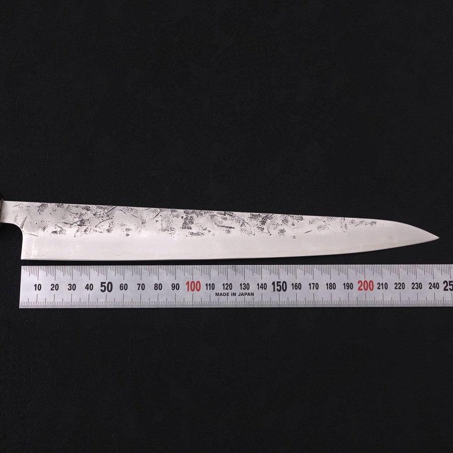 Premium Sujihiki Japanese Slicing Knife 240mm - SLD Steel, Nashiji Washi Buffalo Handle - Perfect for Sushi, Sashimi & Meat Cutting - Magnolia Wood Chef Knife for Professional & Home Kitchens