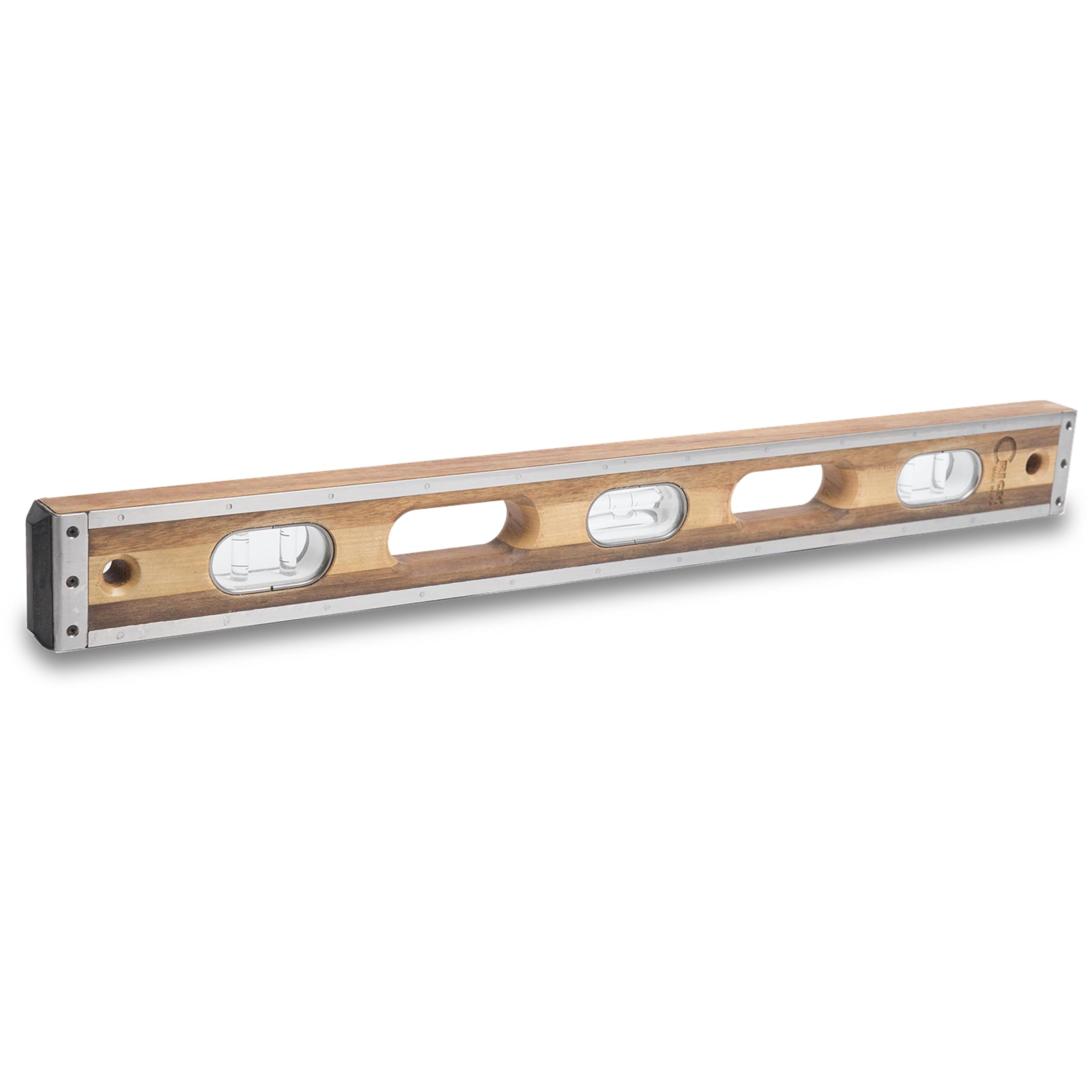 MARSHALLTOWN Crick Levels - 24 Inch Aluminum Level with Cushioned Rubber Ends & Clear Vial - Made in USA - Perfect for Construction, Carpentry & DIY Projects