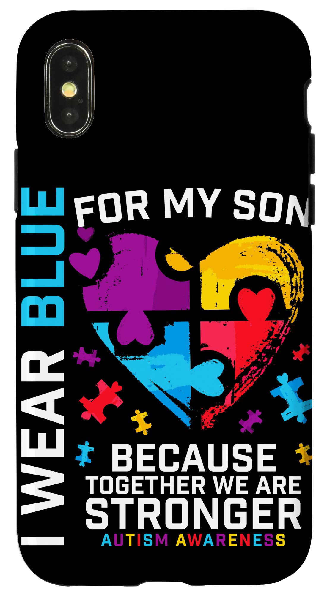 iPhone X/XS Autism Awareness Phone Case - Durable Protective Cover for Autism Support, Perfect Gift for Mom, Dad, Son - Ideal for Daily Use & Autism Awareness Events
