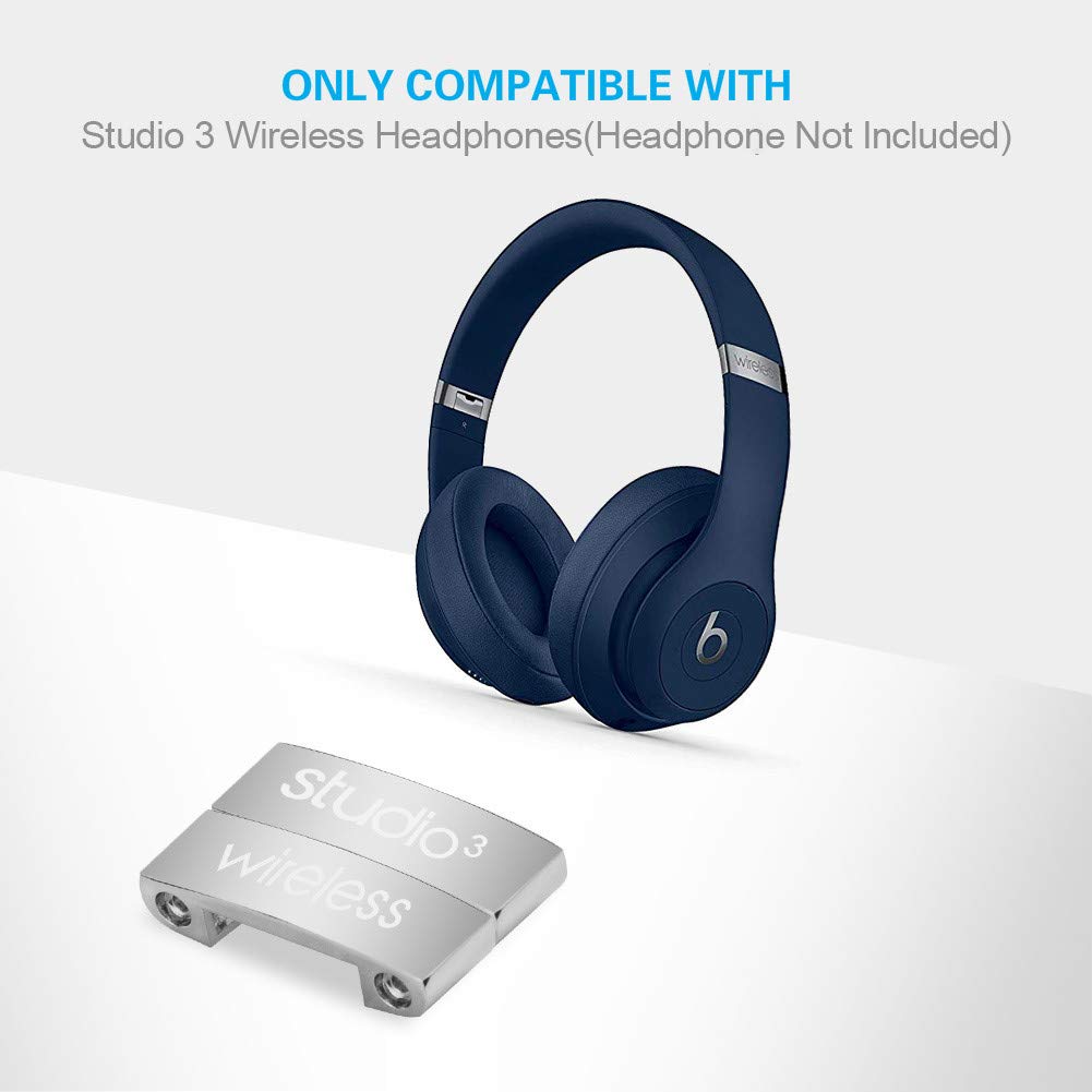 Beats Studio 3 Wireless Headphones Hinge Repair Kit - Replacement Parts & Accessories for Beats by Dre Studio 3.0 (Silver) | Fix Broken Hinges, Extend Headphone Lifespan | Perfect for Travel, Gym & Daily Use