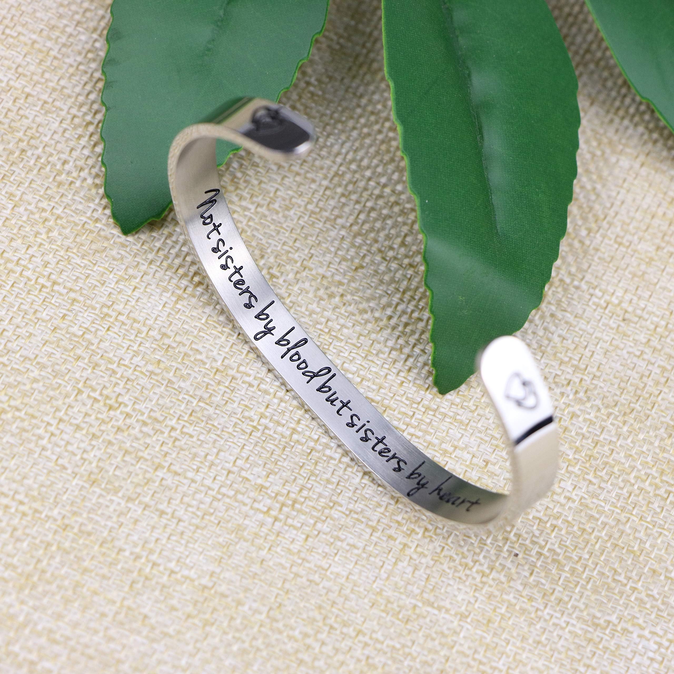 JoycuFF Inspirational Bracelets for Women - Funny Sister Jewelry Gifts, Mantra Cuff Bangle for Best Friends & Sisters - Perfect for Birthdays, Anniversaries & Everyday Encouragement