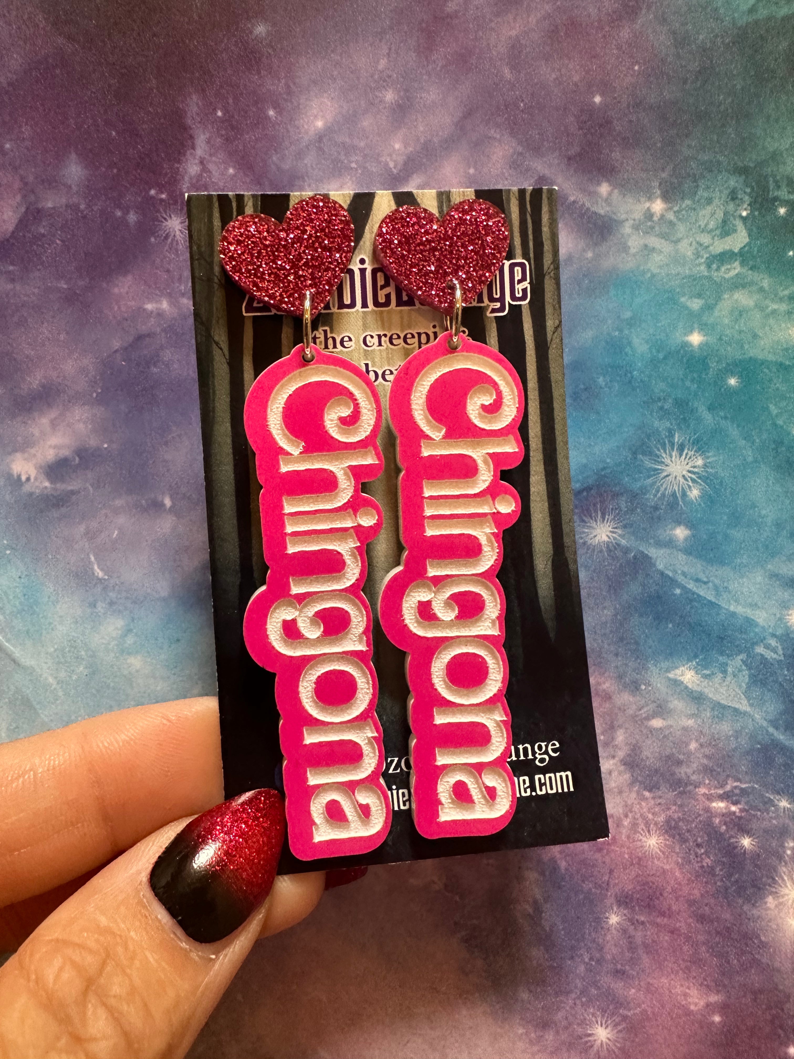 Chingona Earrings for Women - Stylish Latinx Dangle Hoop Earrings - Perfect for Parties, Festivals & Everyday Wear