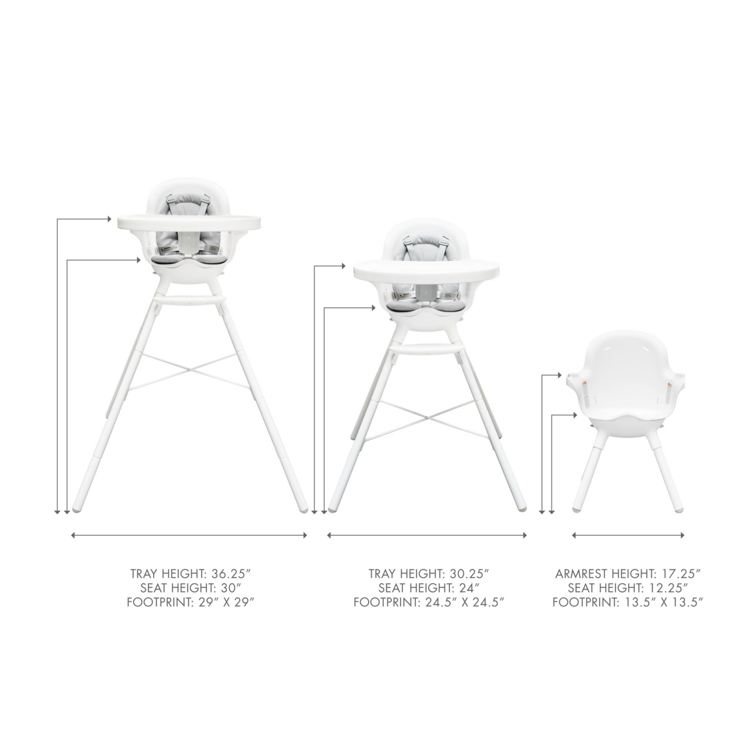 Boon GRUB Dishwasher Safe Convertible High Chair for Babies & Toddlers - Perfect for Dining, Feeding, and Kitchen Use