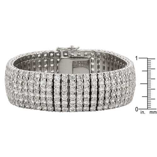Elegant Cubic Zirconia Formal Bracelet for Women - Perfect for Weddings, Parties & Evening Events | Dainty & Sparkling Jewelry Gift