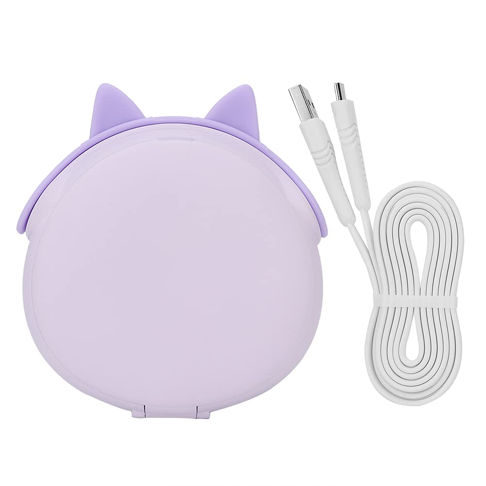 Upgraded 3000mAh LED Makeup Mirror with Power Bank - Portable USB Rechargeable Vanity Mirror, Compact Folding Design for Travel & Home Use | Perfect for Makeup Application, Skincare Routine & Emergency Charging