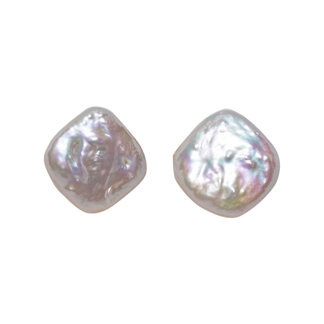 Exquisite Baroque Pearl Stud Earrings - Natural Irregular Pearls for Women - Perfect for Weddings, Parties & Everyday Elegance