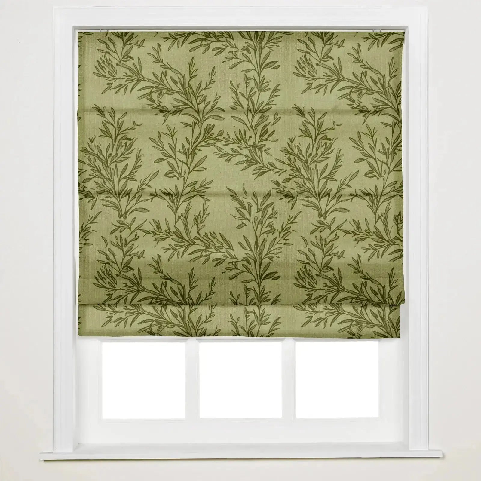 Elegant Sara Le Printed Roman Shade - Cordless Window Treatment for Plus Size Windows | Perfect for Living Room, Bedroom & Home Office Decor