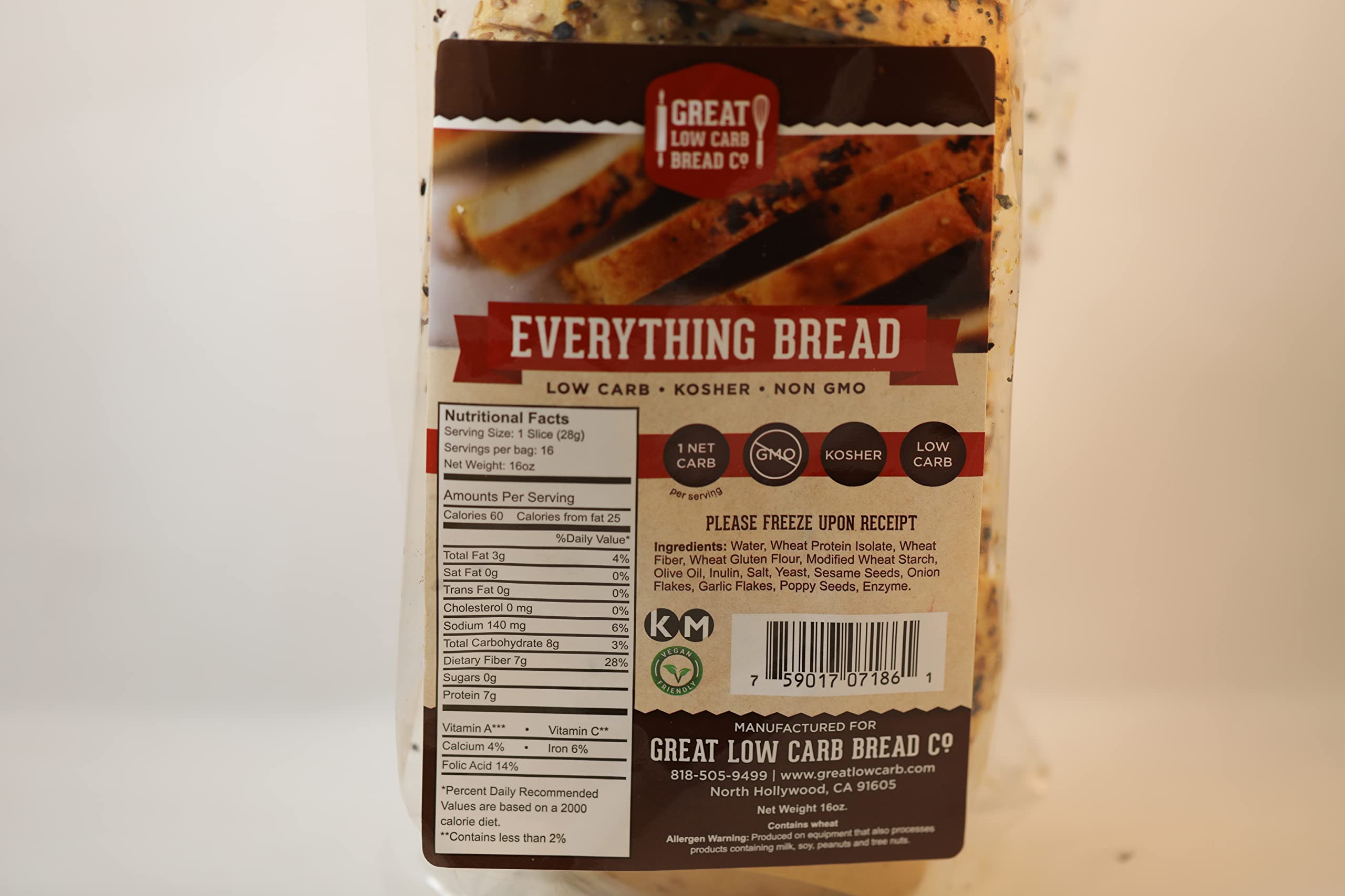 Great Low Carb Bread Co. - Keto Friendly, High Protein, Low Carb Bread - 3 Loaves - Perfect for Keto Diet, Weight Loss & Healthy Breakfast