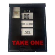 Black Snap Shut Brochure Holder - Weatherproof Outdoor Flyer Box for Real Estate Agents - Realtor Supplies for Marketing Materials (Perfect for Open Houses, Community Events & Office Displays)