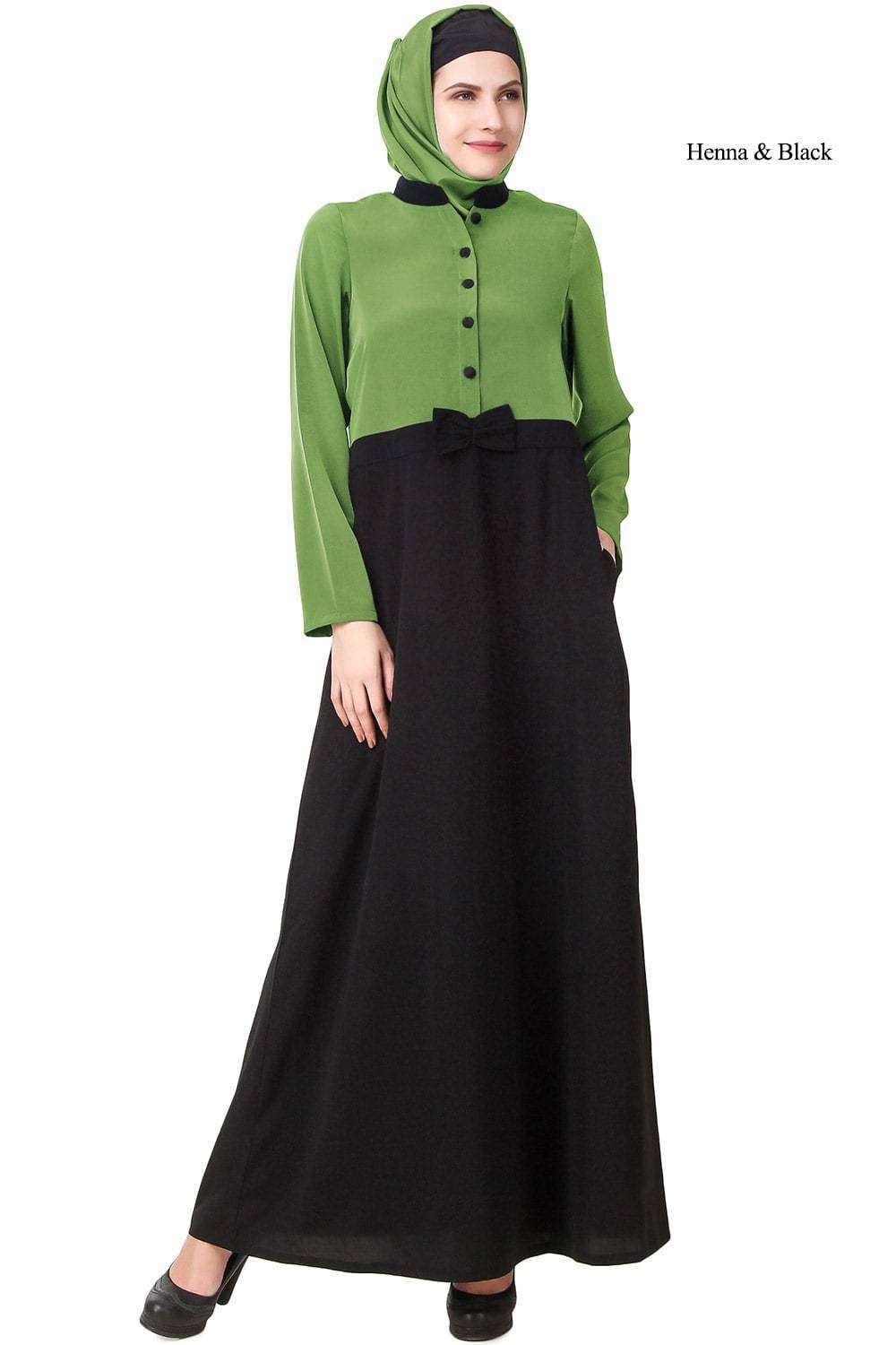 Elegant Muslim Abaya Dress for Women - Modest Islamic Prayer Gown - Perfect for Mosque, Eid, and Special Occasions
