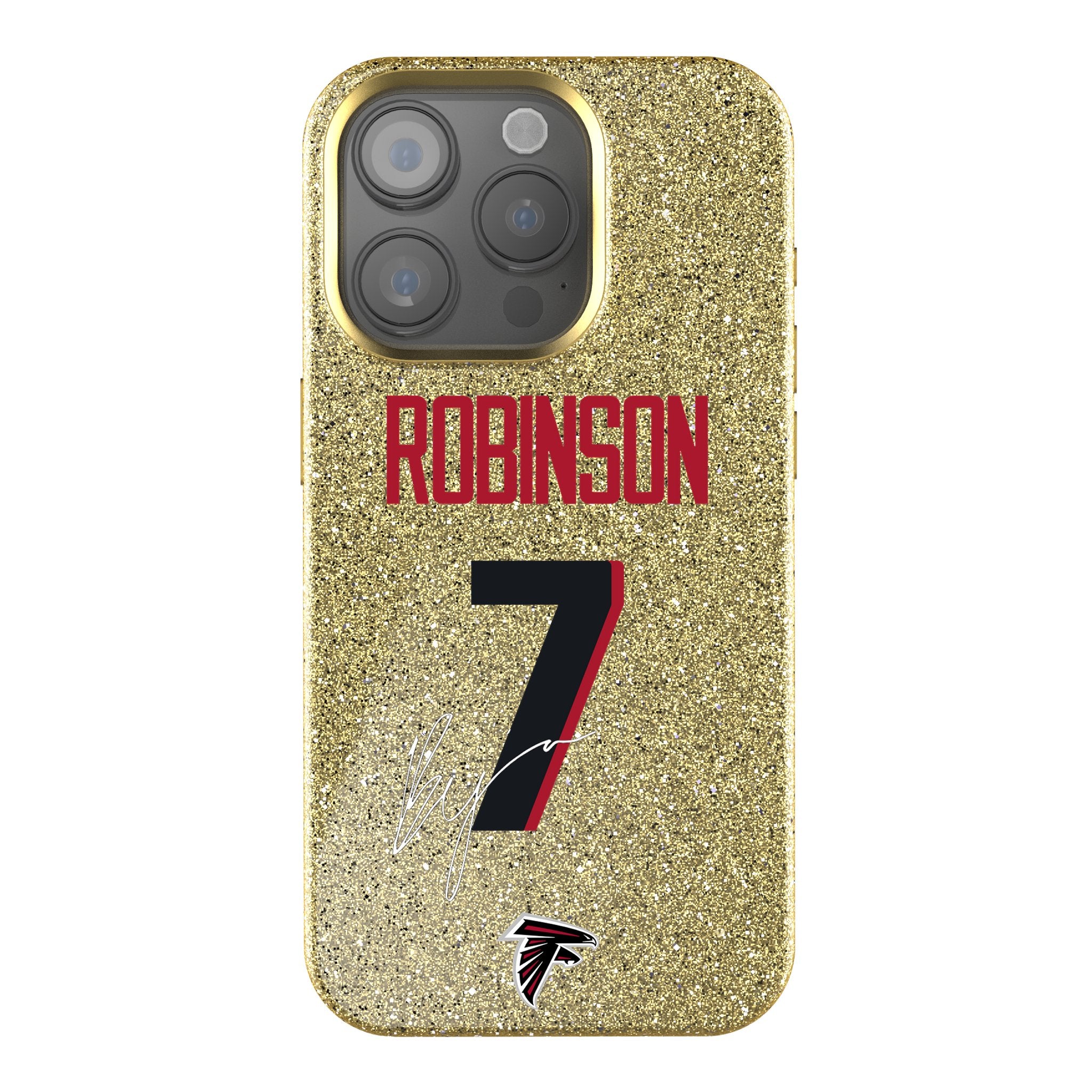 Bijan Robinson Atlanta Falcons NFL Football Team Bling Rhinestone Phone Case - Perfect for Falcons Fans & Game Day Accessories