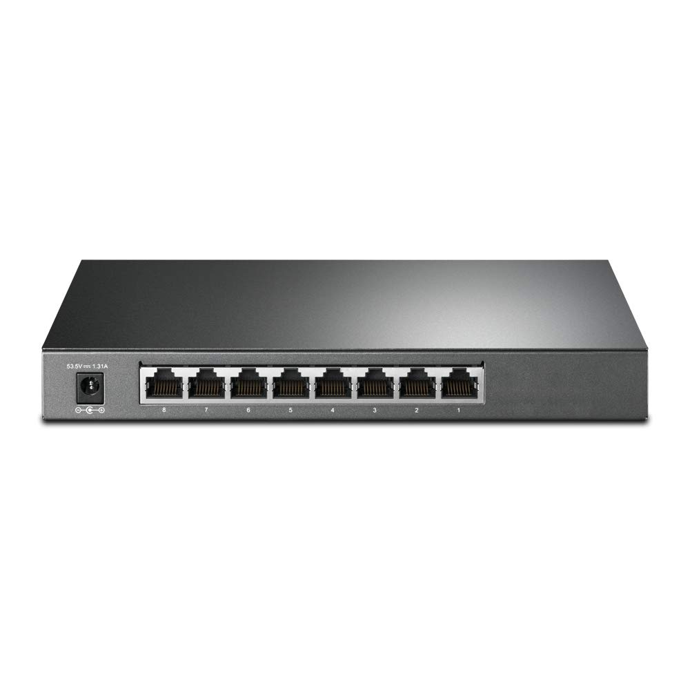 TP-Link SG2008P 8-Port Gigabit PoE Switch with 4× PoE Ports | 802.3af/at 30W per Port | 62W Total Power Budget | Metal Housing | Plug & Play | Energy Efficient | Ideal for Home Office, Small Business & IP Camera Networks
