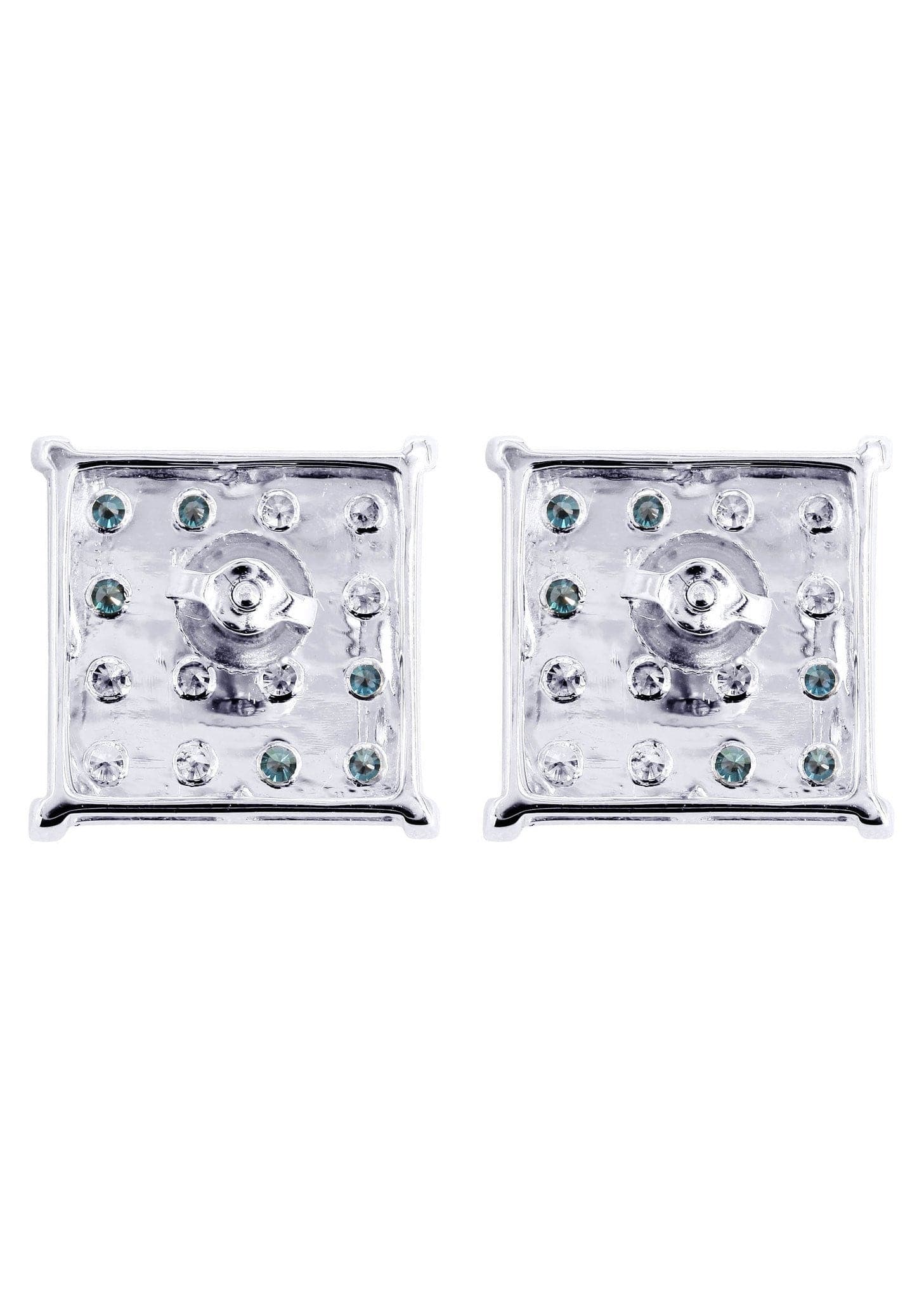 14K White Gold Diamond Earrings for Men - 0.62 Carat Stud Earrings | Perfect for Gifts, Weddings & Formal Occasions