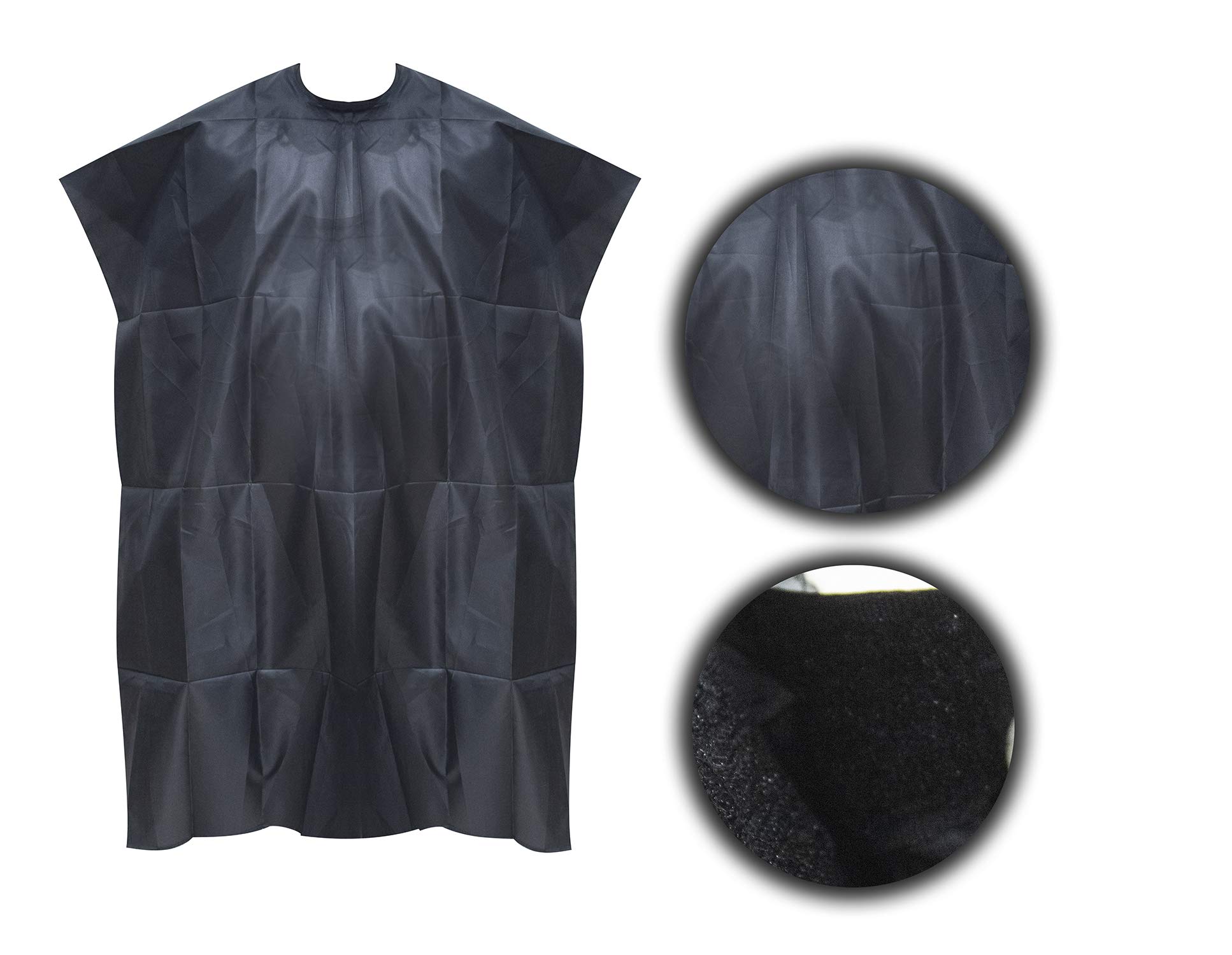 Prime Waterproof Hair Cutting Cape for Kids & Adults - Salon & Home Use, 20g Black (Pack of 1) - Perfect for Haircuts, Styling & Barber Shops