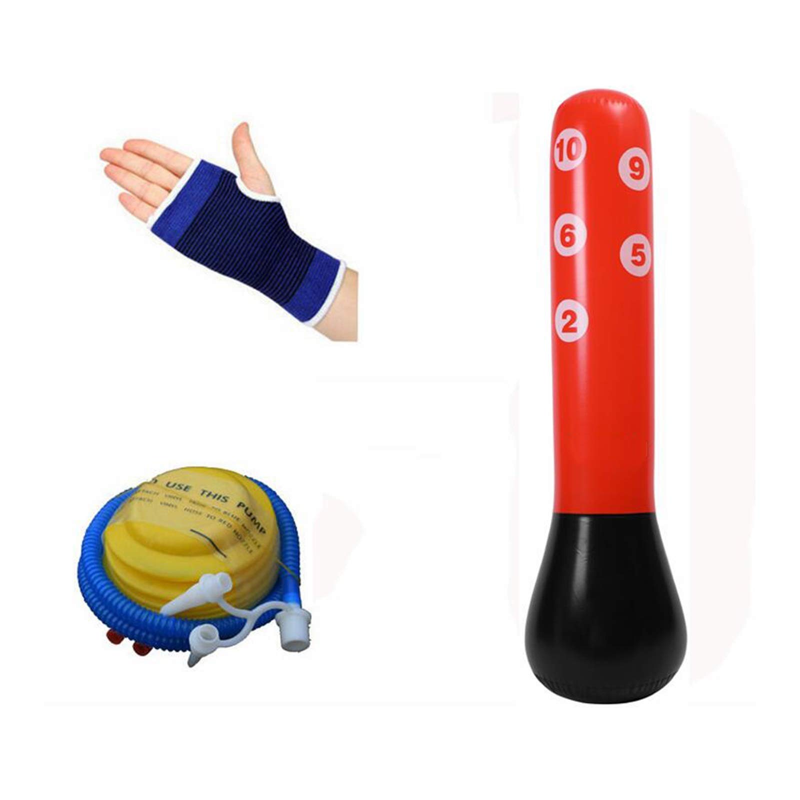 HYZXK Inflatable Punching Bag for Adults & Kids - Heavy Duty Boxing Training Bag for Stress Relief, Indoor/Outdoor Use - Perfect for Home Gym, Fitness, Christmas & Halloween Gifts
