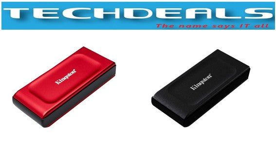 Kingston XS1000 Portable SSD 1TB USB 3.2 Gen 2 External Solid State Drive - High Speed Storage for PC, Mac, Laptop - Black & Red Options - Perfect for Gaming, Photography, Video Editing and Backup