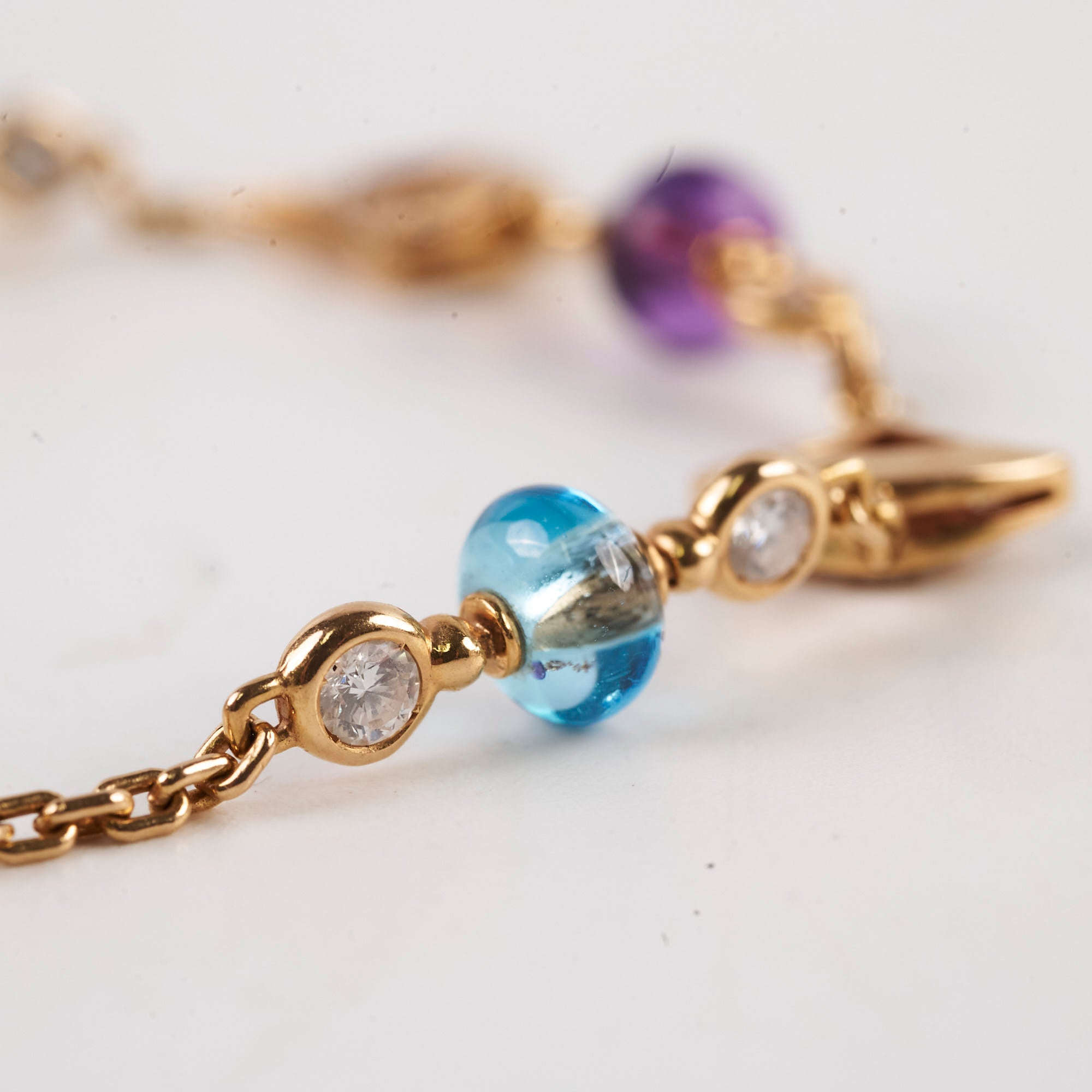 Bulgari Divas' Dream Bracelet with Multicolor Gemstones - Elegant Jewelry for Women, Perfect for Parties & Special Occasions