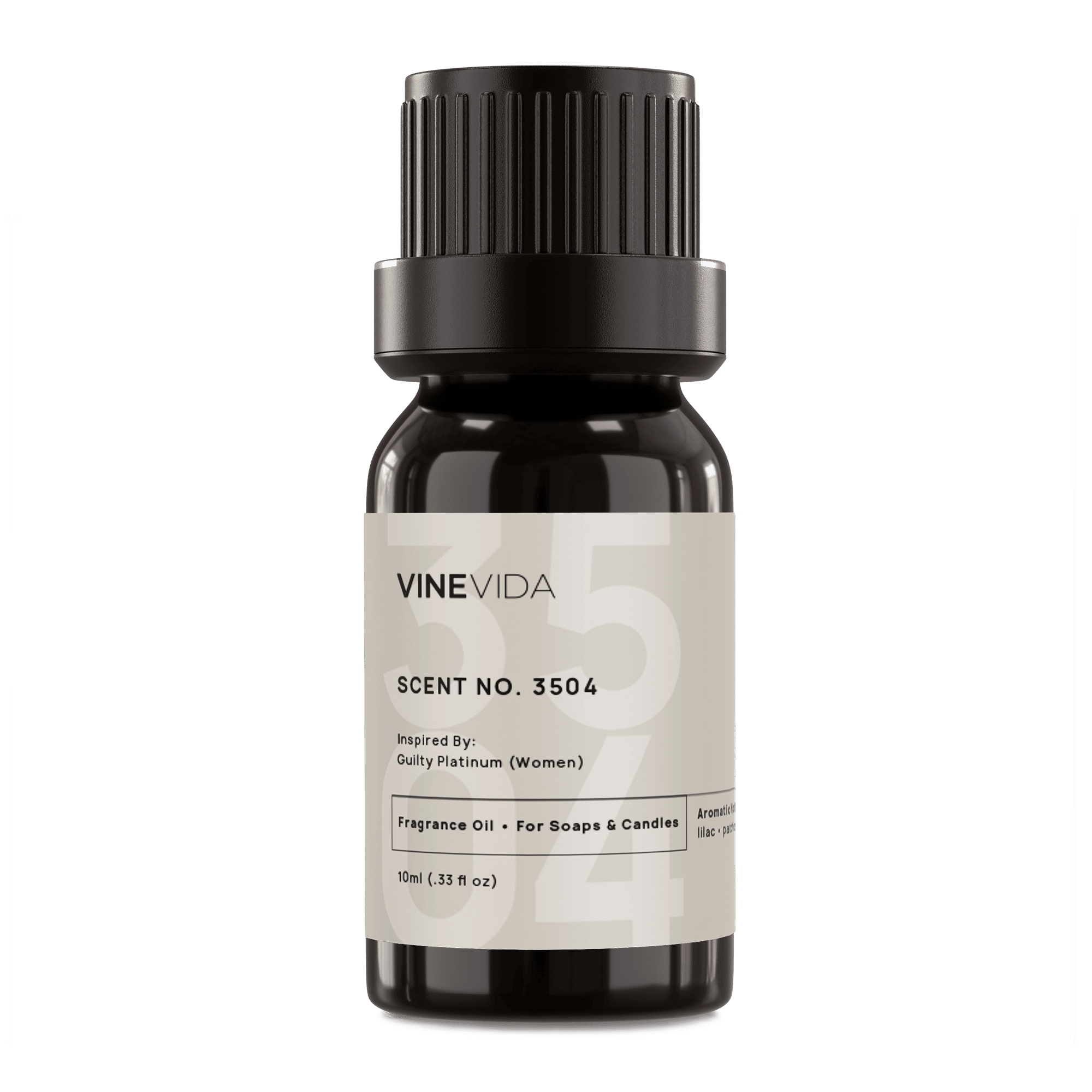NO. 3504 Premium Fragrance Oil for Soaps & Candles - Gucci Guilty Platinum for Women Scent | Perfect for DIY Home Fragrance, Bath & Body Products