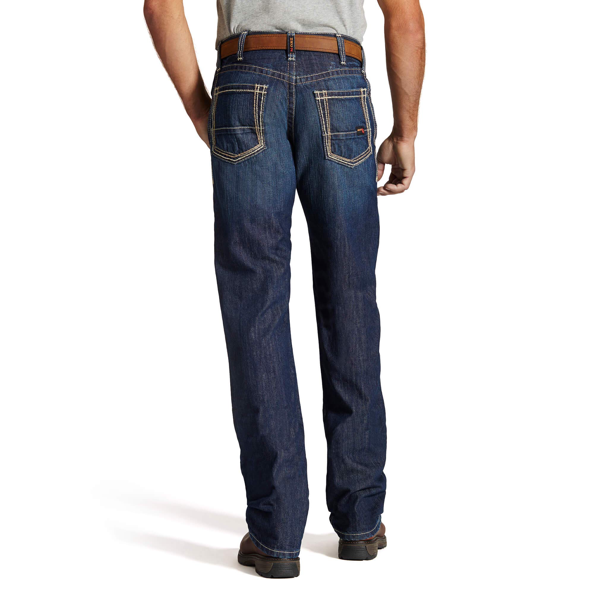 ARIAT Flame Resistant M4 Low Rise Boot Cut Work Jeans for Men - Durable FR Safety Pants for Construction, Welding & Industrial Work