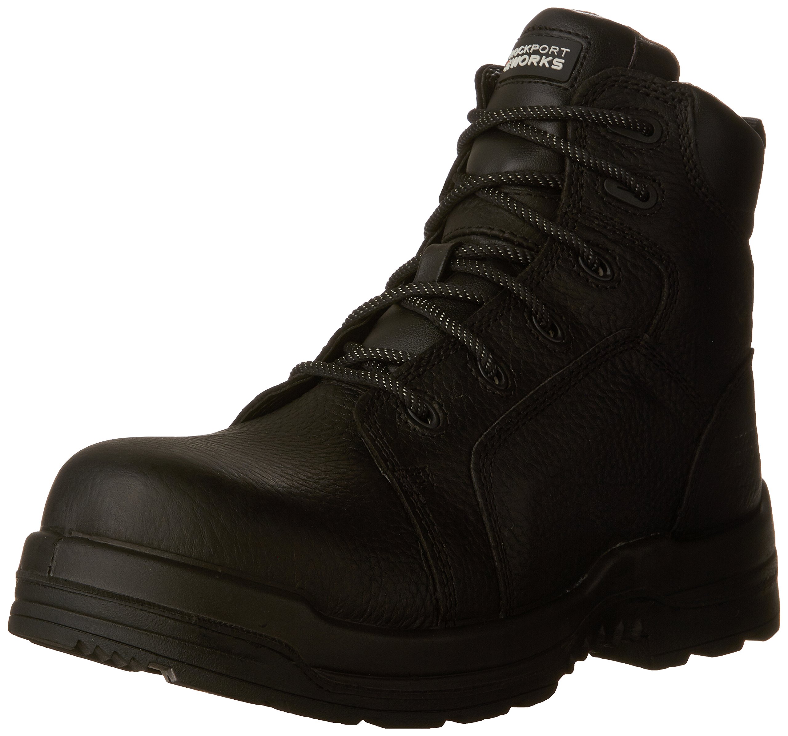 Rockport Works Men's More Energy IR6635 Waterproof Steel Toe Construction Boot - Durable Work Boots for Construction, Landscaping & Outdoor Jobs