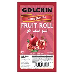 Golchin Pomegranate Fruit Rolls (Anar) - Healthy Dried Fruit Snacks for Kids & Adults - Perfect for Lunchboxes, Hiking & On-the-Go Nutrition