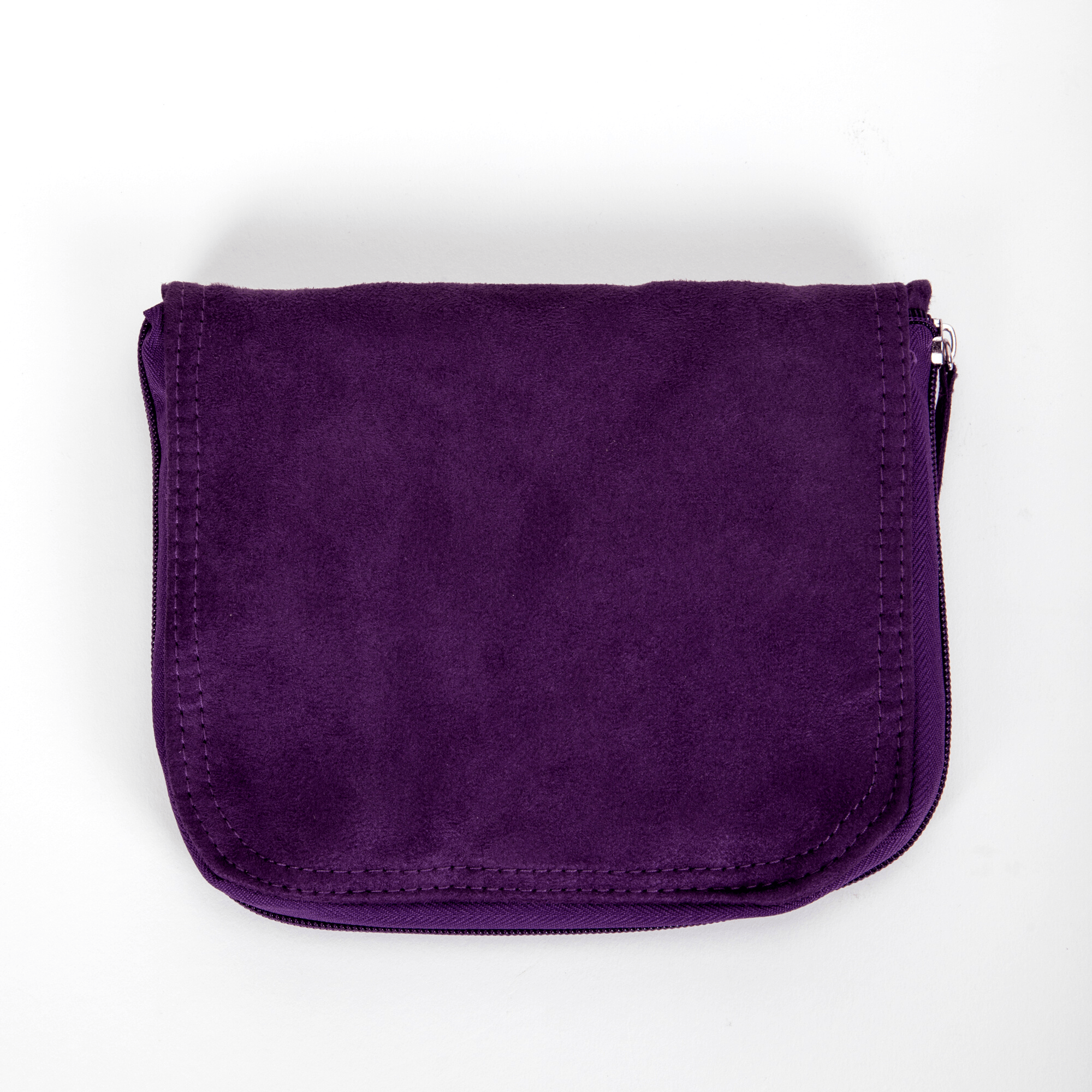 Footlogix Purple Suede Handbag for Women - Stylish Crossbody Purse with Adjustable Strap, Perfect for Work, Travel & Everyday Use