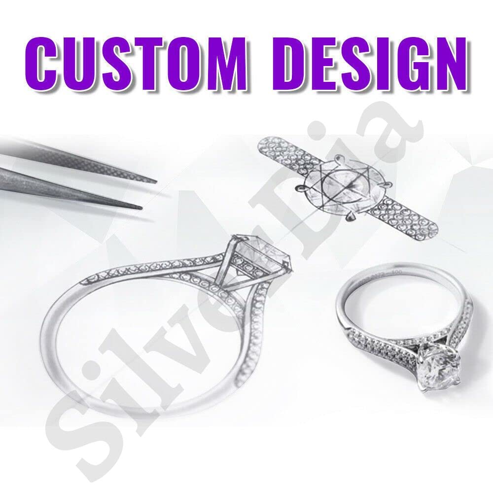 3 Ct Princess Cut Diamond Wedding Ring Set - 14K White Gold Plated & 925 Sterling Silver His & Her Matching Bands - Handmade Anniversary, Engagement & Promise Rings - Perfect for Weddings, Proposals & Romantic Gifts