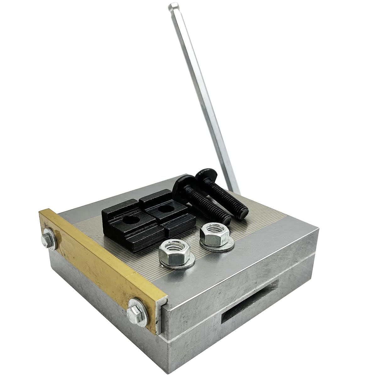 INTBUYING 6x6 Inch Rectangular Magnetic Chuck - High Power Permanent Magnet for Lathe & Surface Grinding (100-120 N/cm²) - Ideal for Metalworking, Precision Machining & Industrial Applications