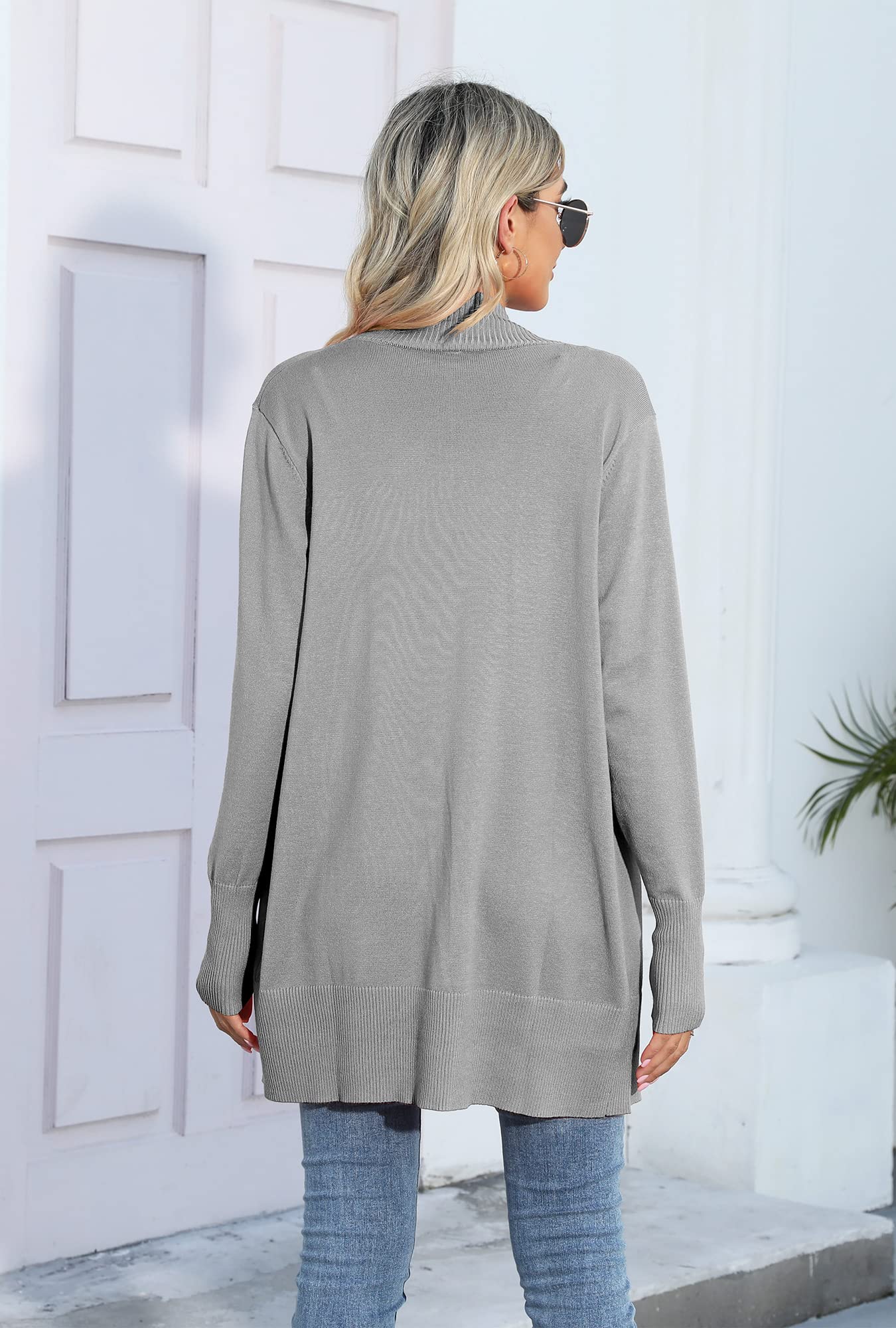 SUEANI Women's Open Front Long Sleeve Knit Cardigan Sweater with Pockets - Cozy Casual Loungewear for Fall & Winter | Perfect for Office, Home & Coffee Dates